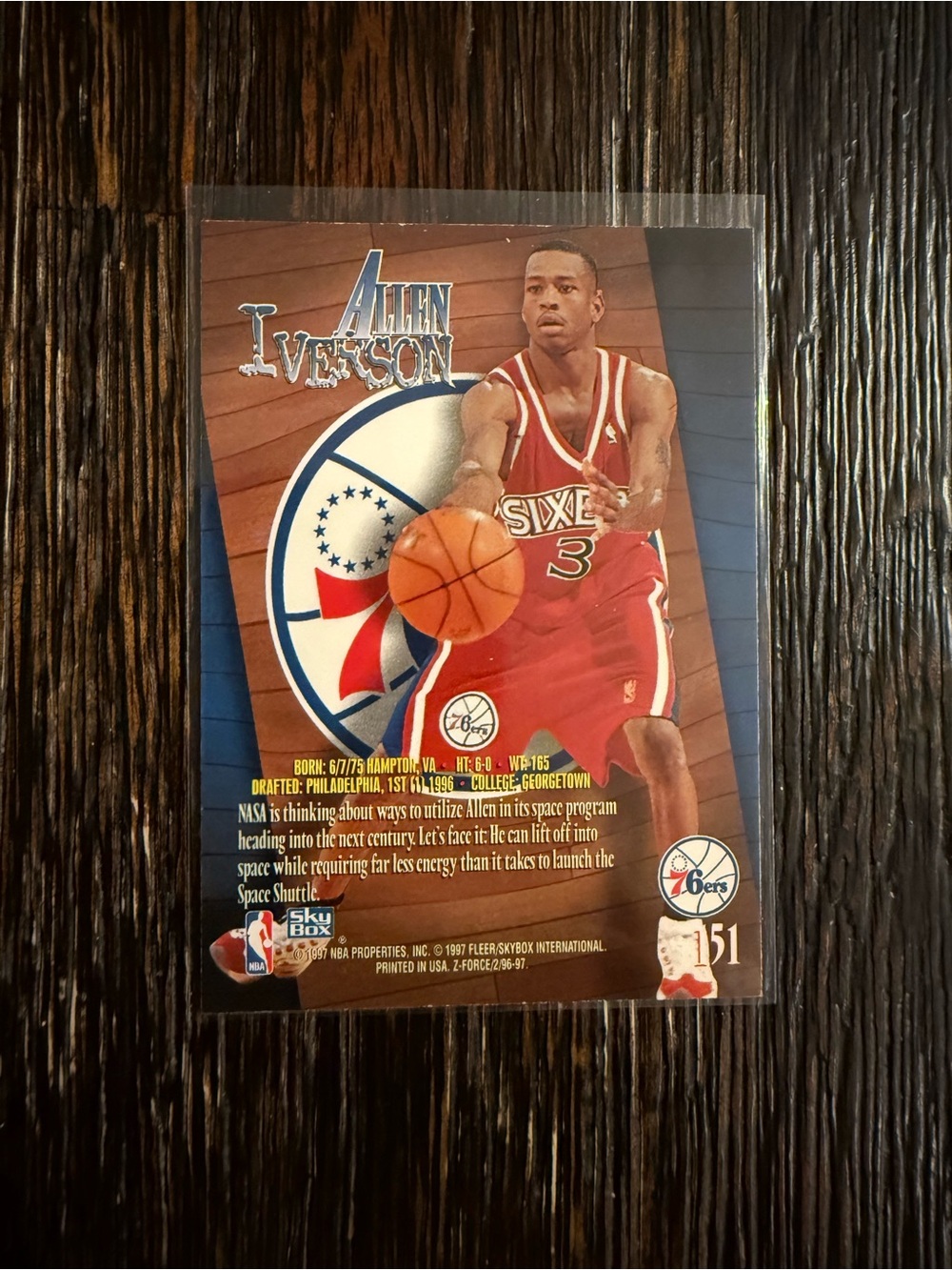 Allen Iverson Rookie card - Picture 2 of 2